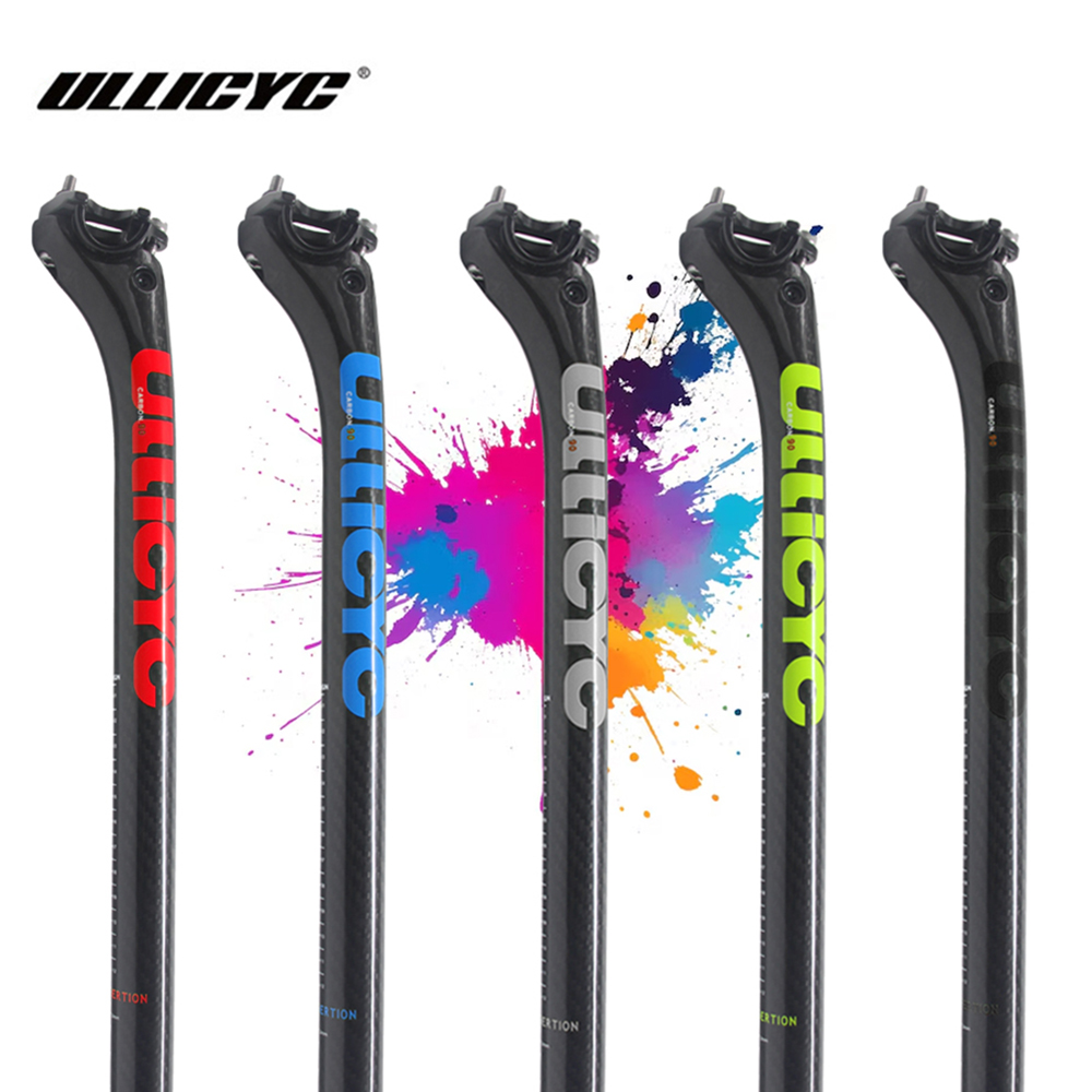 Carbon Seatpost 27.2 31.6 Offset - ULLICYC Seatpost الكربون 3K نسج لامع