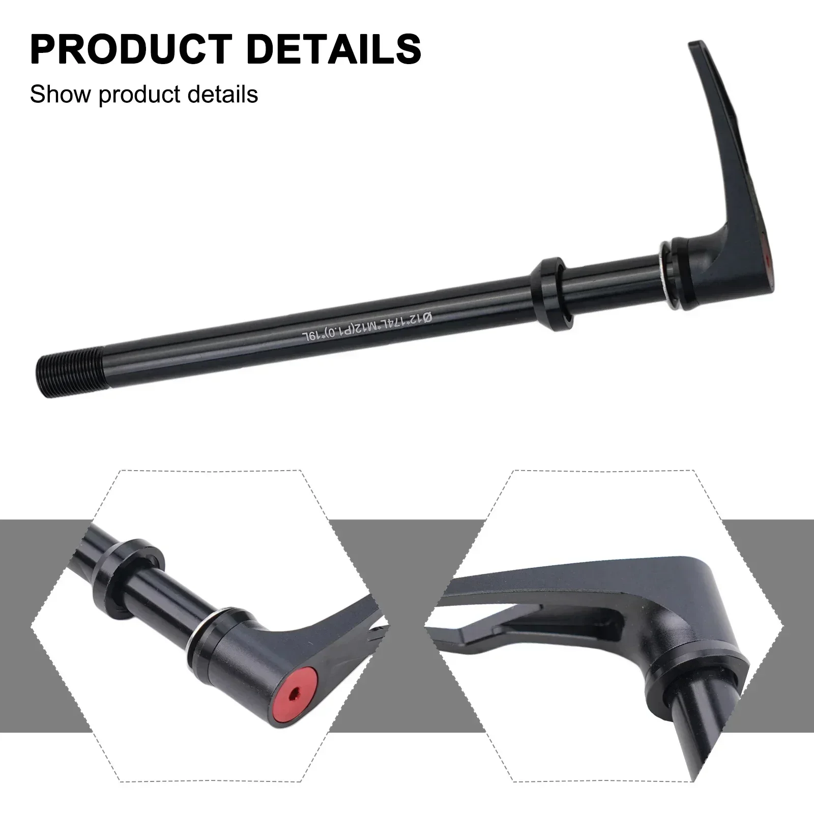 Bike Thru Axle Lever 12X142 - محور عجلات أمامي وخلفي للدراجات الجبلية