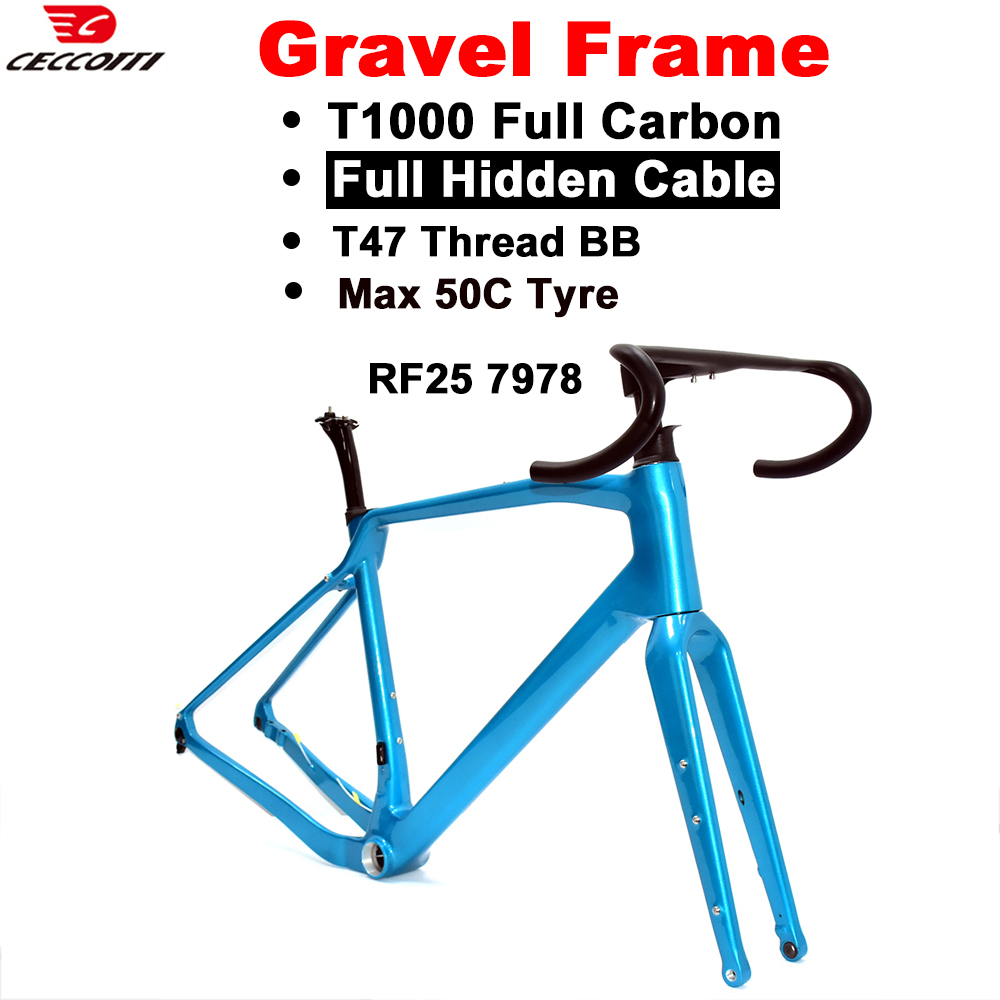 Carbon Gravel Frame Disc Brake 700C - إطار دراجة للطرق الوعرة مزود بمكابح