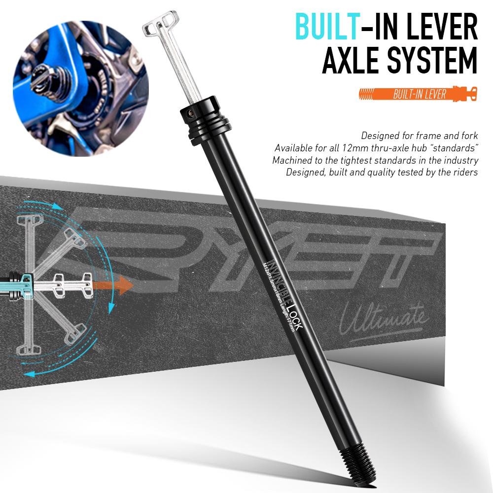 Bike Thru Axle Lever 12X142 - RYET MTB المدمج في رافعة الطريق