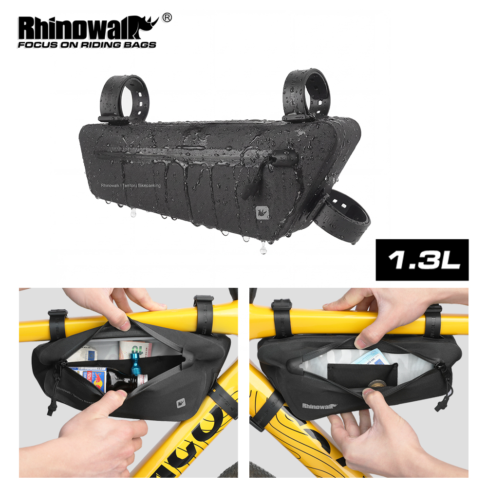 Gravel Bike Frame Bag Bikepacking - حقيبة دراجة مثلثة الشكل مقاومة للماء