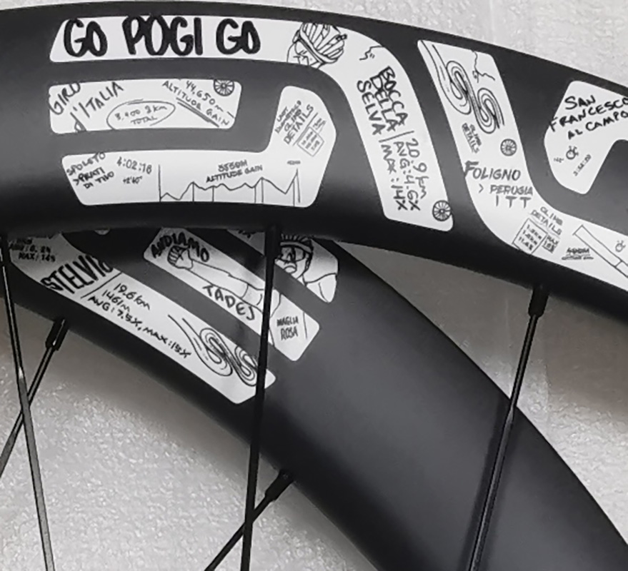 Gravel Bike Wheelset Carbon 700C - مجموعة عجلات دراجة طريق كربونية مع