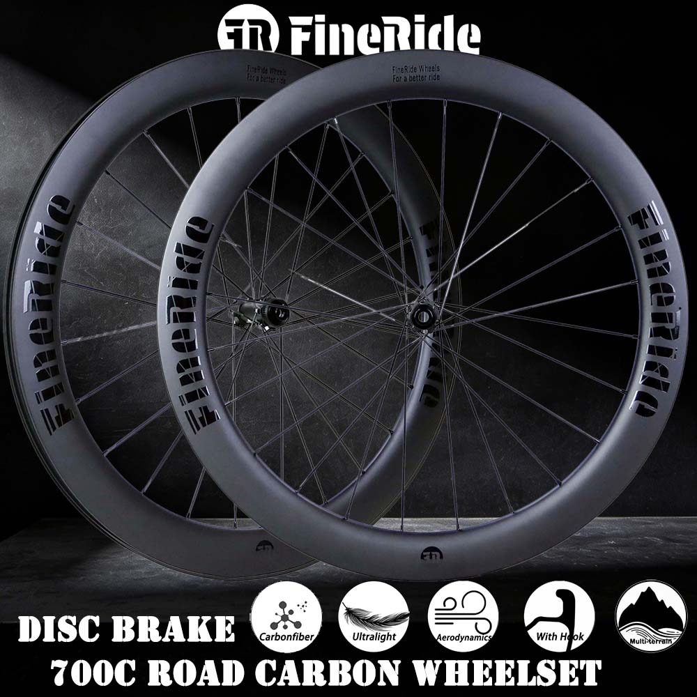 Gravel Bike Wheelset Carbon 700C - مجموعة عجلات كربونية للطرق بقطر 55