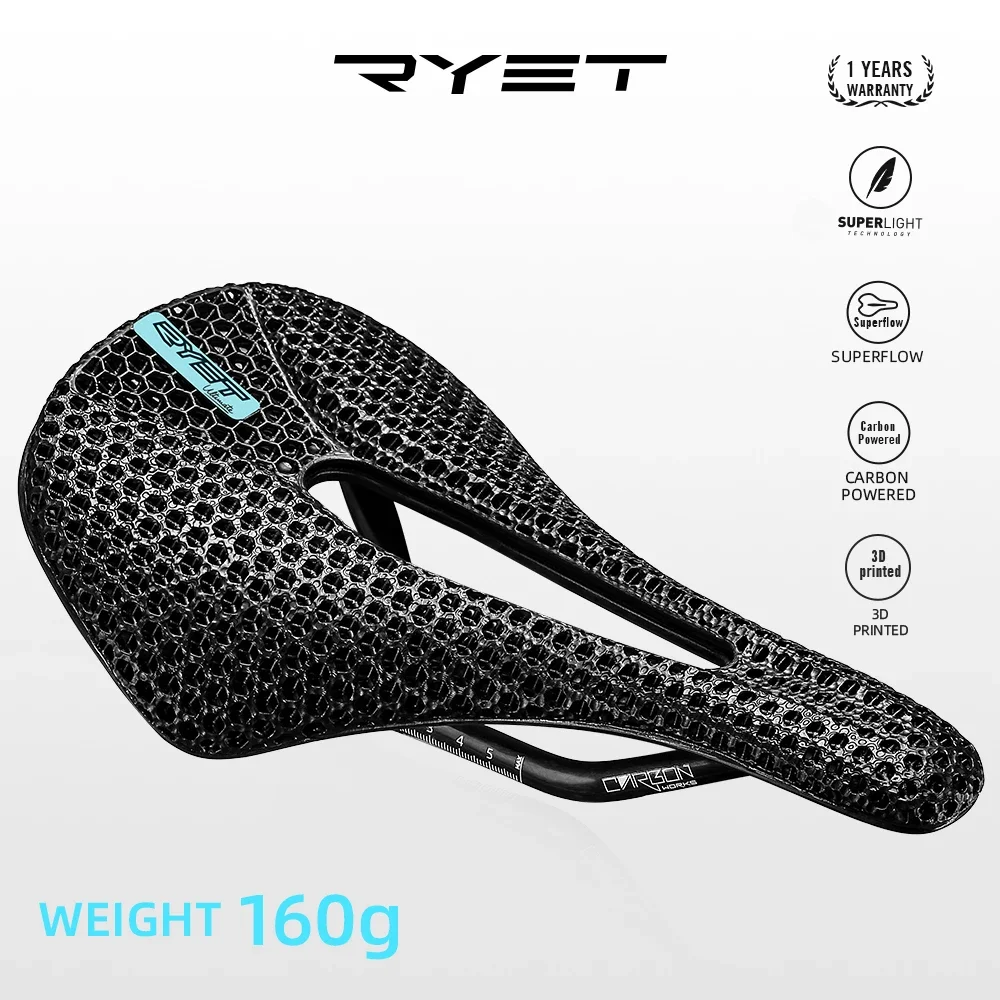 Carbon Saddle 3D Printed Honeycomb - سرج دراجة كربوني مطبوع ثلاثي الأبعاد