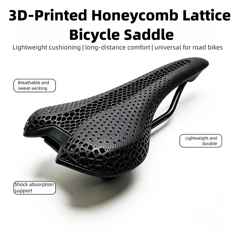 مقعد دراجة مطبوع بتقنية ثلاثية - مراجعة Carbon Saddle 3D Printed Honeycomb وسعره
