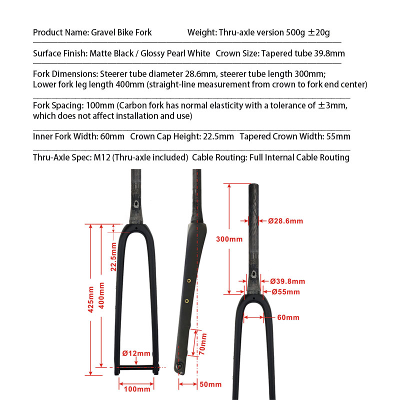 شوكة دراجة جرافل كاملة من أليا - مراجعة Carbon Fork Gravel Disc Brake وسعره