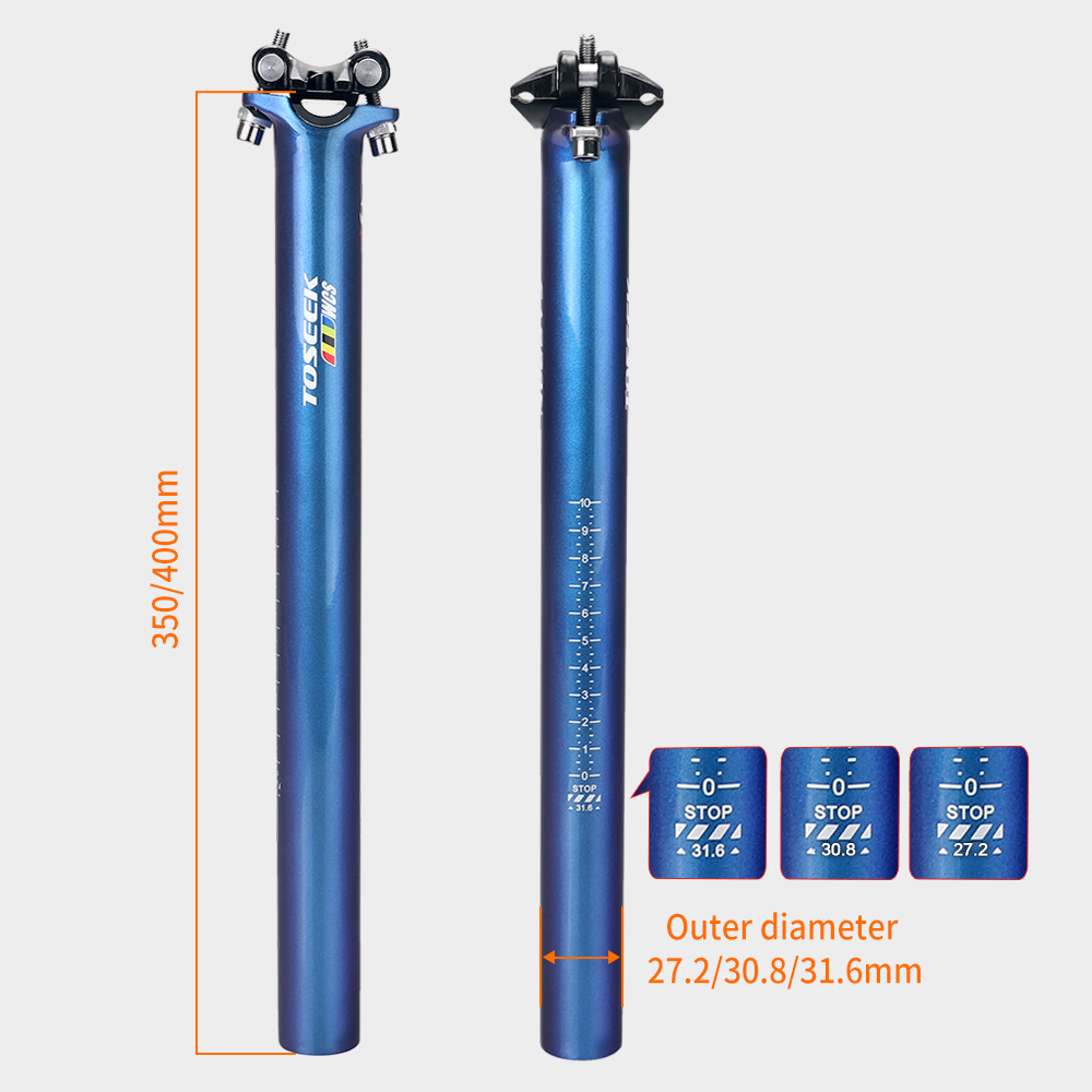 عمود مقعد دراجة TOSEEK WCS من  - مراجعة Carbon Seatpost 27.2 31.6 Offset وسعره