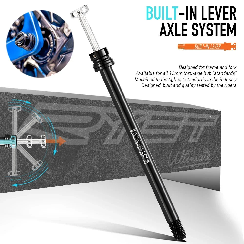 محور دراجة طريق RYET 12 مم مع  - مراجعة Bike Thru Axle Lever 12X142 وسعره
