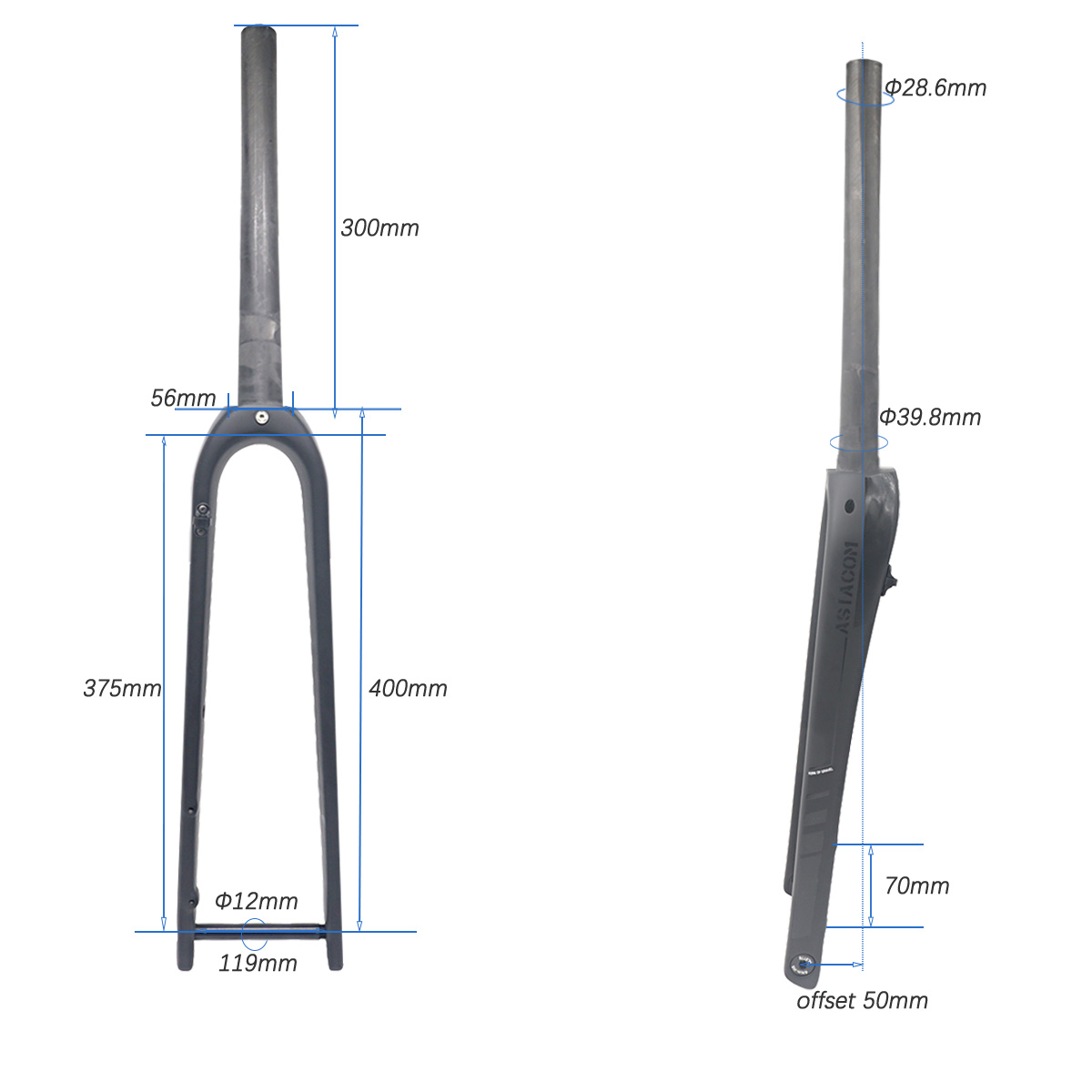 شوكة أمامية لدراجة الجرافيل من - مراجعة Carbon Fork Gravel Disc Brake وسعره