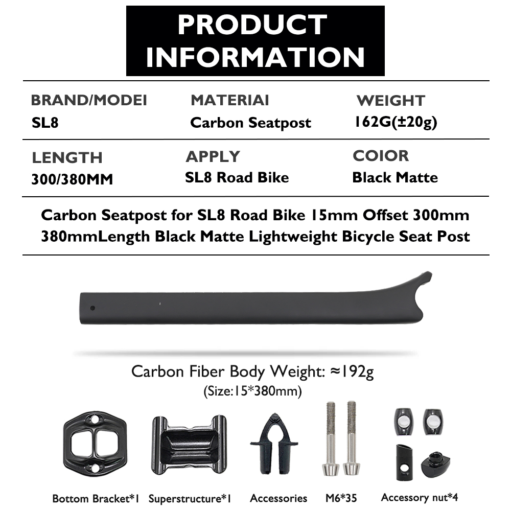 عمود مقعد من ألياف الكربون من  - مراجعة Carbon Fiber Road Bike Frame Aero وسعره