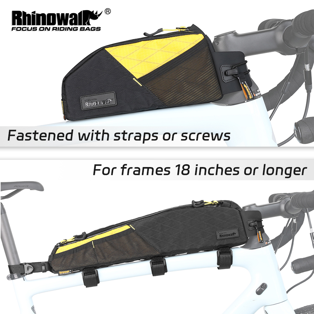 Rhinowalk 1.2L/2.1L الدراجة ال - مراجعة Gravel Bike Frame Bag Bikepacking وسعره