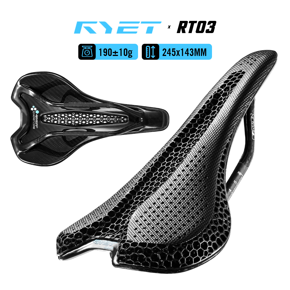مقعد دراجة RYET مصنوع بتقنية ا - مراجعة Carbon Saddle 3D Printed Honeycomb وسعره