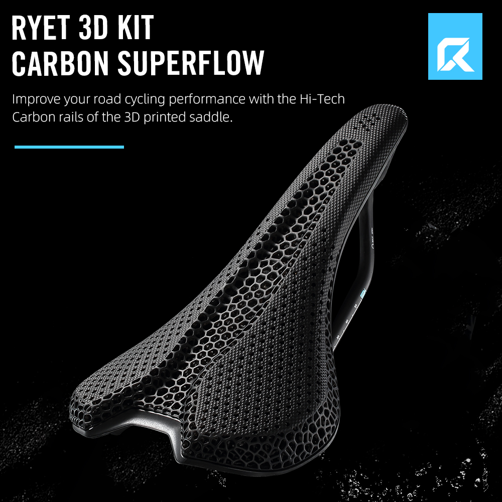 مقعد دراجة RYET مصنوع بتقنية ا - مراجعة Carbon Saddle 3D Printed Honeycomb وسعره