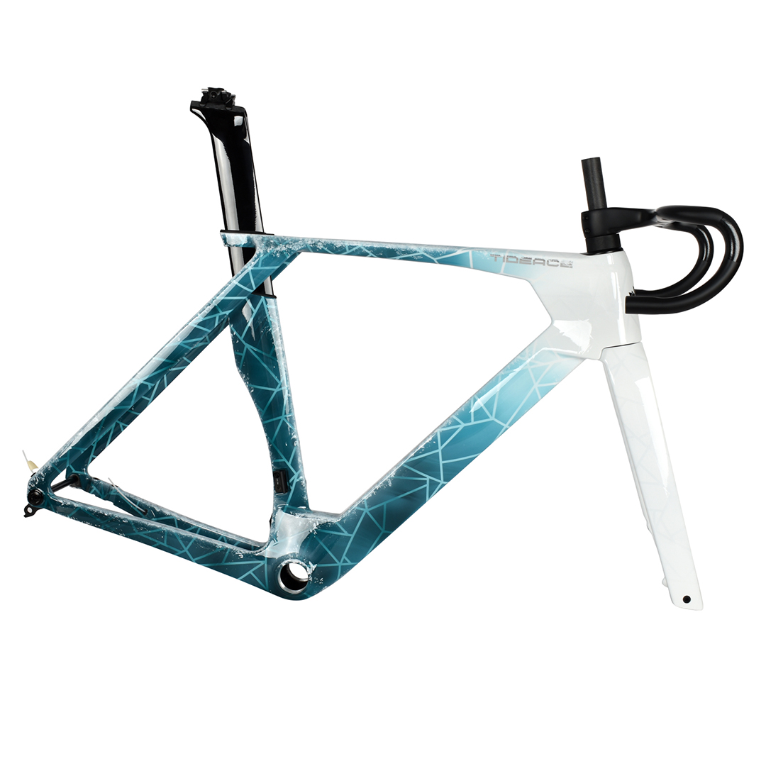إطار دراجة هوائية كربوني خفيف  - مراجعة Carbon Fiber Road Bike Frame Aero وسعره