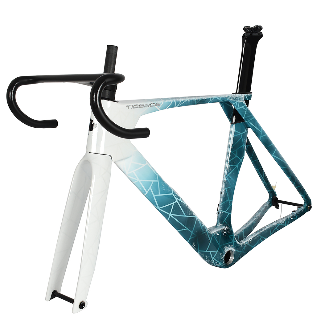 إطار دراجة هوائية كربوني خفيف  - مراجعة Carbon Fiber Road Bike Frame Aero وسعره