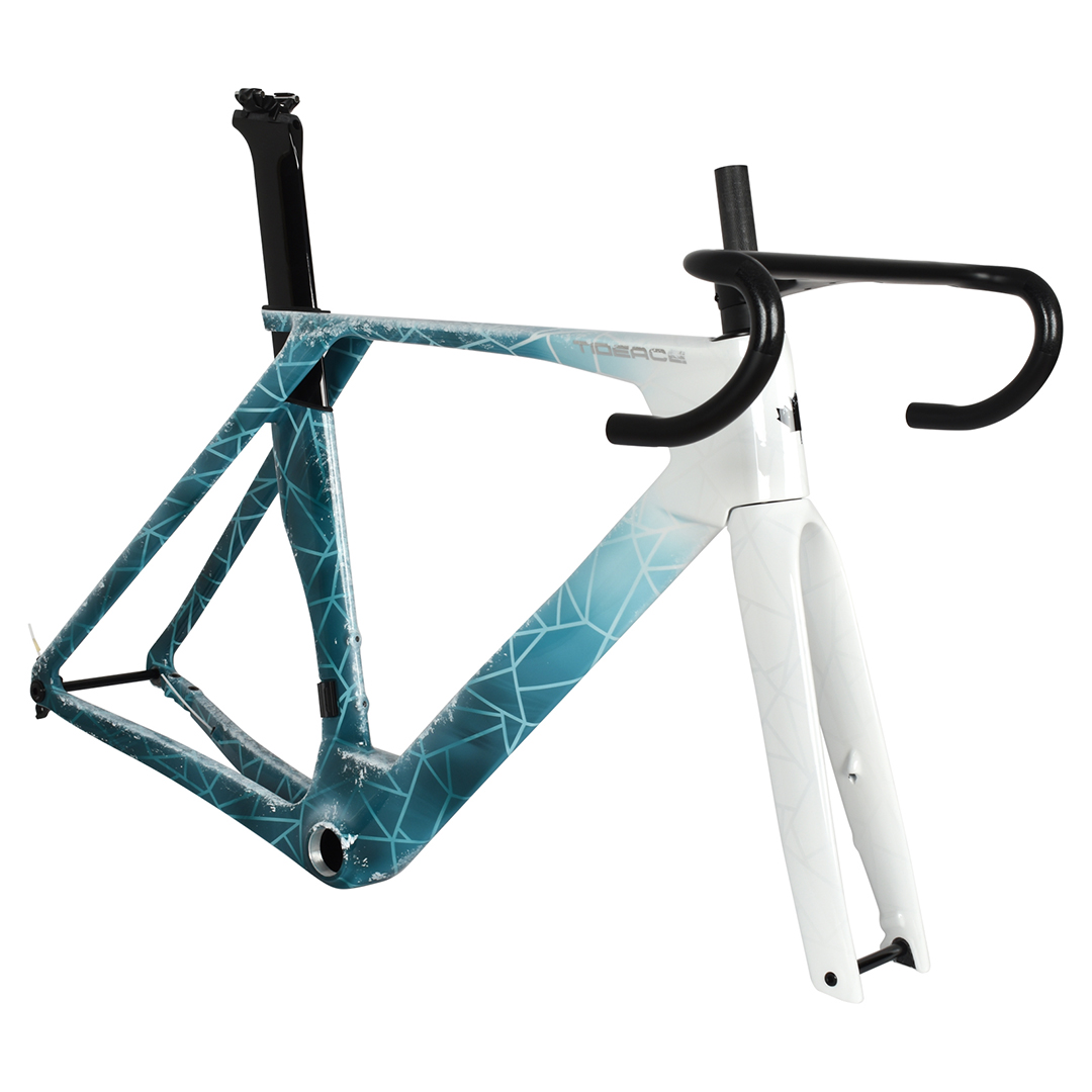 إطار دراجة هوائية كربوني خفيف  - مراجعة Carbon Fiber Road Bike Frame Aero وسعره