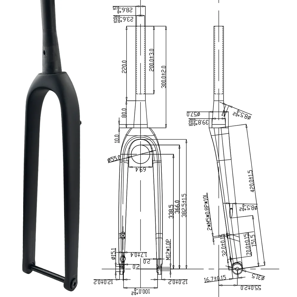 شوكة أمامية للدراجات الجبلية و - مراجعة Carbon Fork Gravel Disc Brake وسعره
