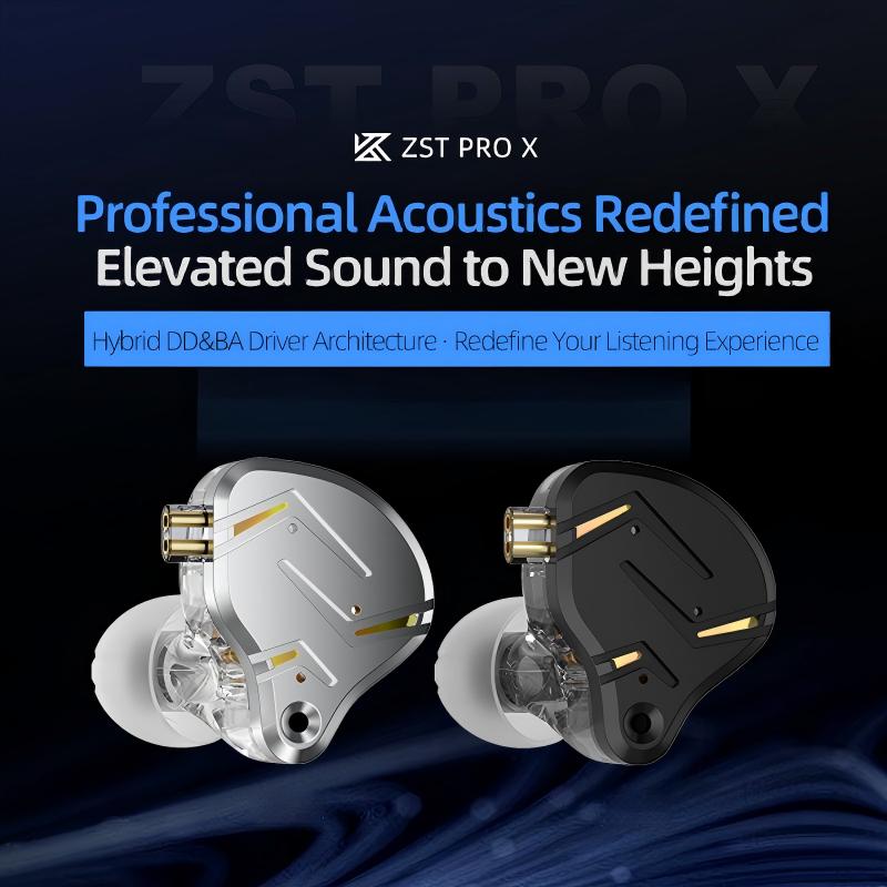 سماعات أذن داخلية KZ ZST PRO X - مراجعة Internal Cable Routing Headset Kit وسعره
