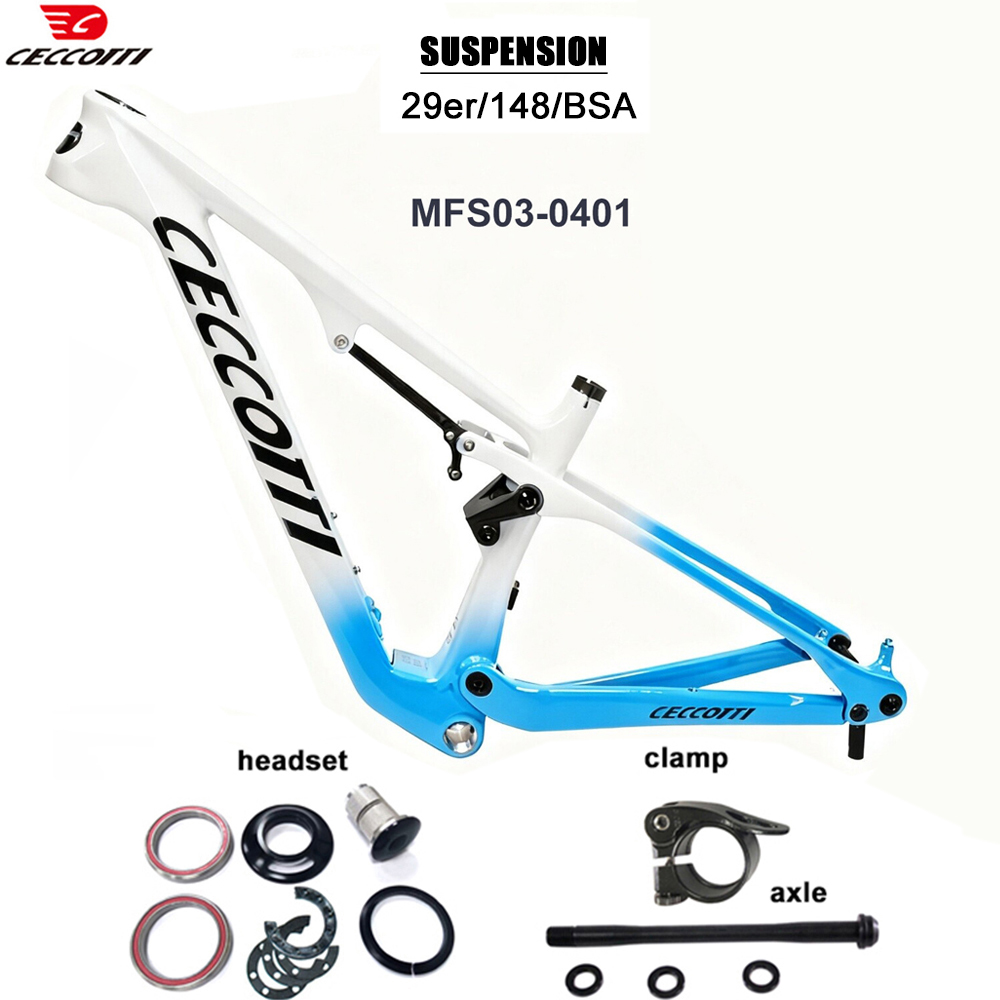 إطار الدراجة الجبلية ذو التعلي - مراجعة Carbon Mountain Bike Frame 29Er Boost وسعره