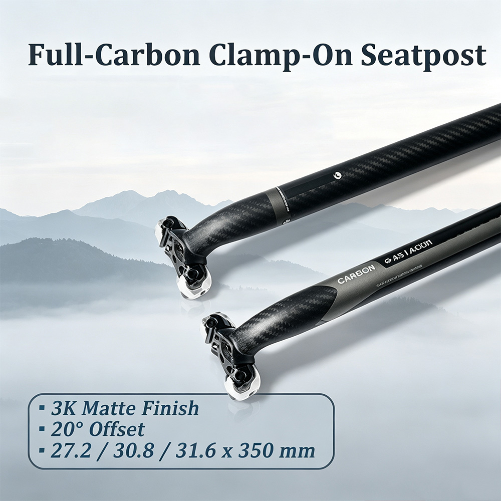 عمود مقعد ASIACOM مصنوع بالكام - مراجعة Carbon Seatpost 27.2 31.6 Offset وسعره