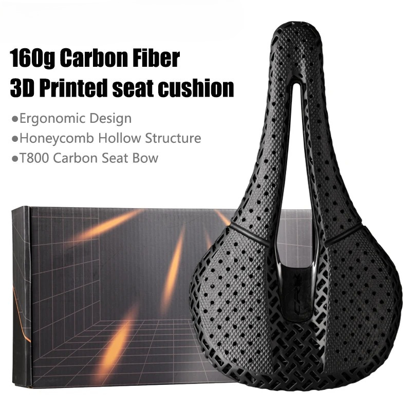 ثلاثية الأبعاد مطبوعة دراجة ال - مراجعة Carbon Saddle 3D Printed Honeycomb وسعره