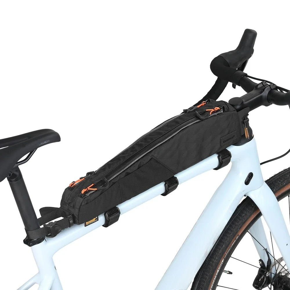حقيبة دراجة هوائية مثلثة الشكل - مراجعة Gravel Bike Frame Bag Bikepacking وسعره