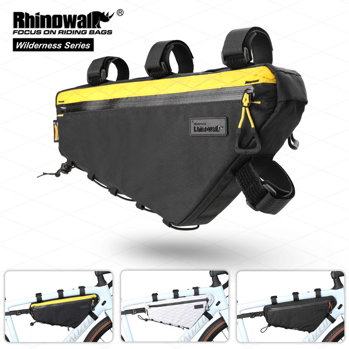 Rhinowalk إطار دراجة هوائية حق - مراجعة Gravel Bike Frame Bag Bikepacking وسعره