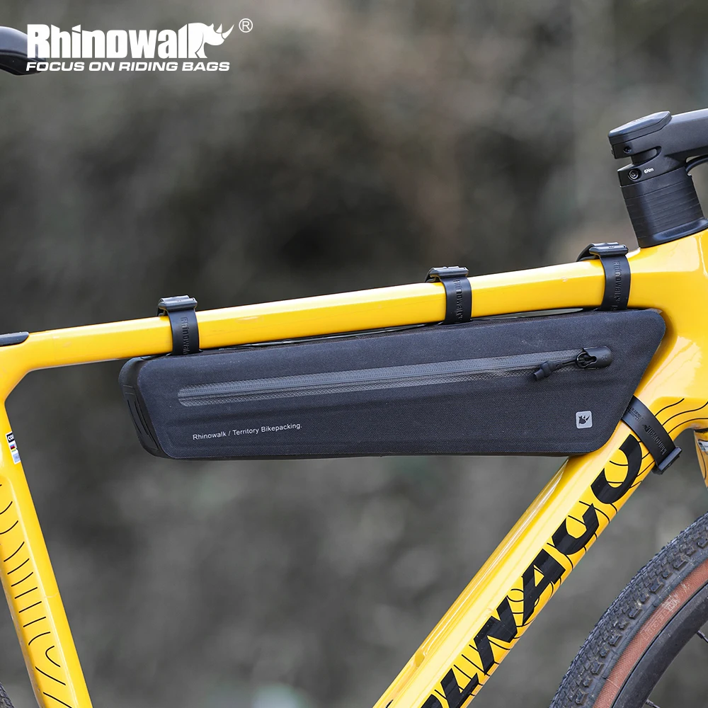 حقيبة إطار دراجة راينوولك مقاو - مراجعة Gravel Bike Frame Bag Bikepacking وسعره