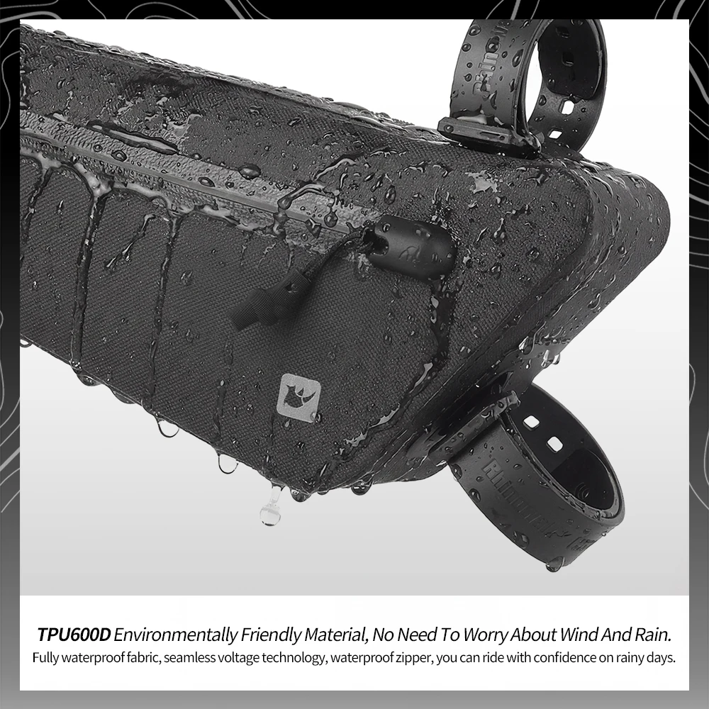 حقيبة إطار دراجة راينوولك مقاو - مراجعة Gravel Bike Frame Bag Bikepacking وسعره