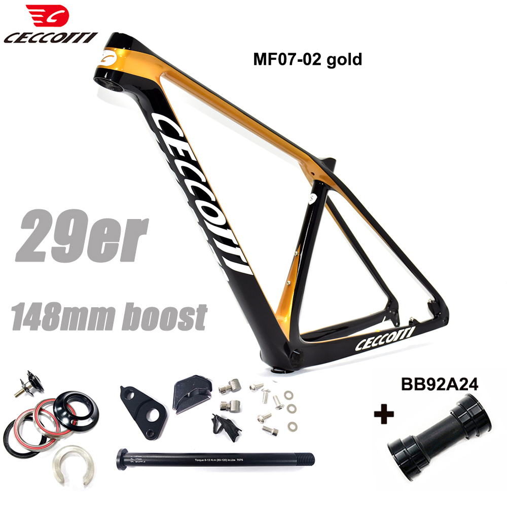 XC Hardtial 29er MTB كابل مخفي - مراجعة Carbon Mountain Bike Frame 29Er Boost وسعره
