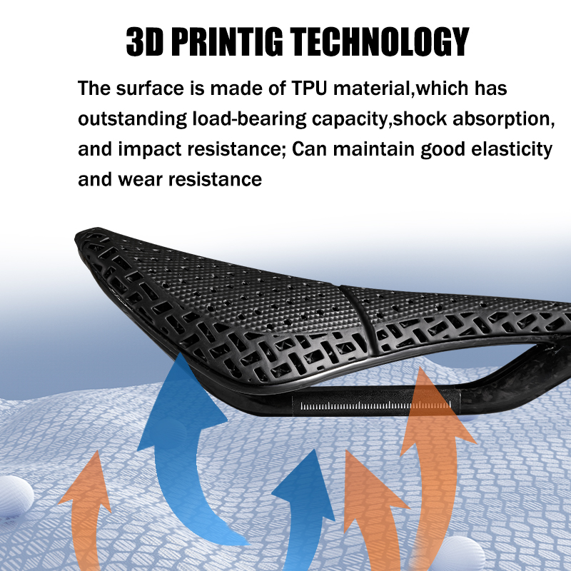 سباق ثلاثية الأبعاد مطبوعة درا - مراجعة Carbon Saddle 3D Printed Honeycomb وسعره