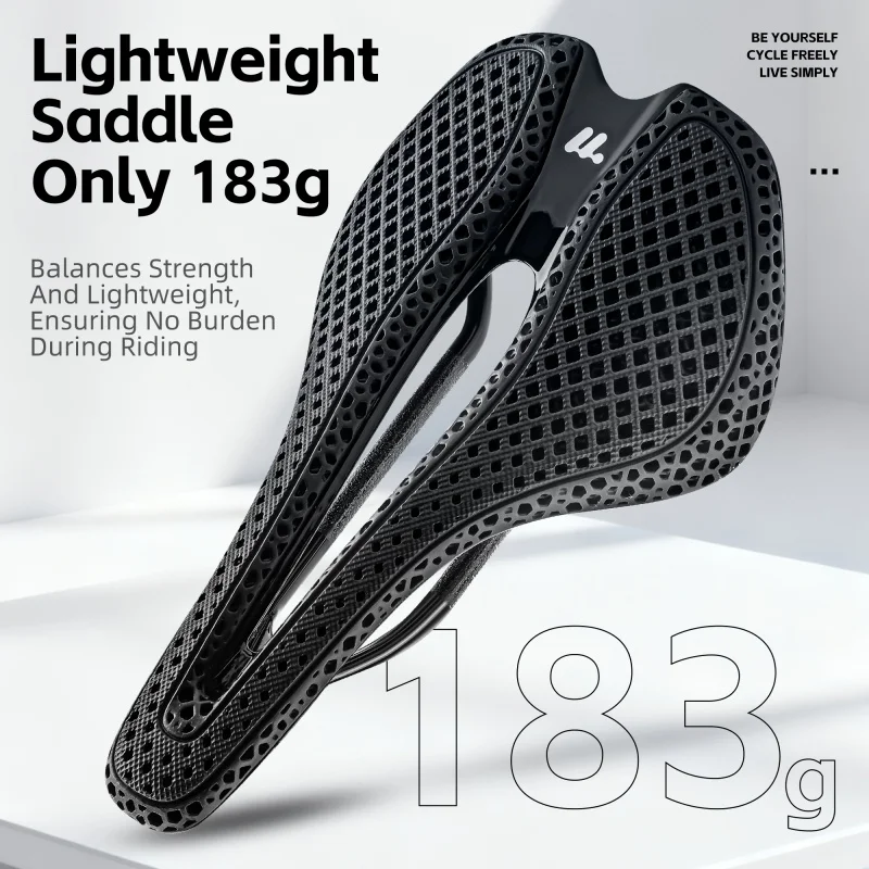 غرب ركوب الدراجات ثلاثية الأبع - مراجعة Carbon Saddle 3D Printed Honeycomb وسعره
