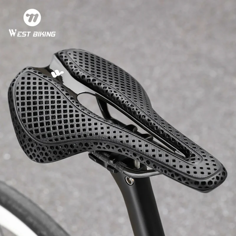 غرب ركوب الدراجات ثلاثية الأبع - مراجعة Carbon Saddle 3D Printed Honeycomb وسعره