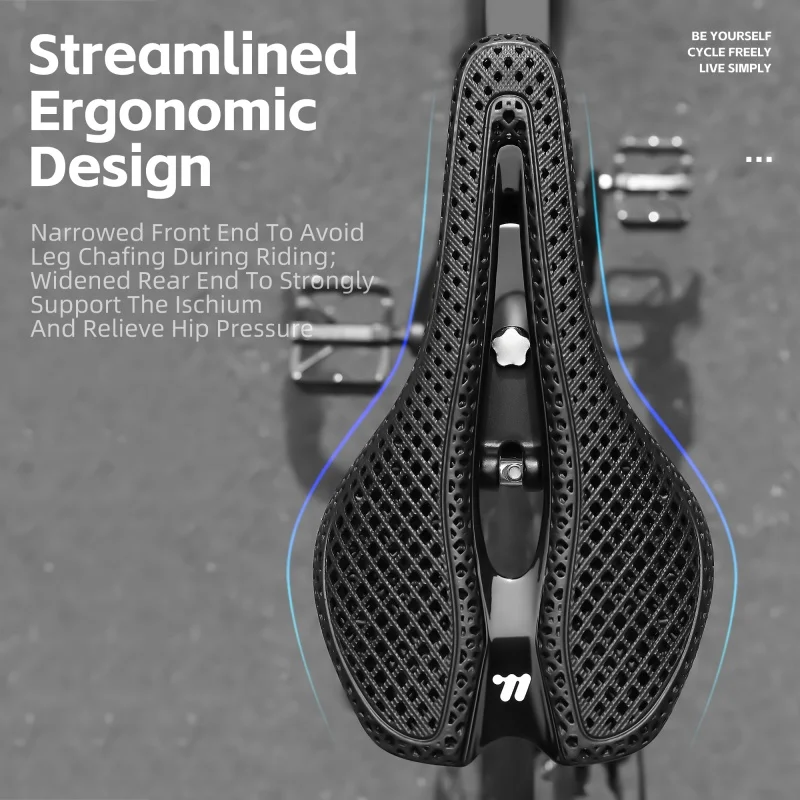 غرب ركوب الدراجات ثلاثية الأبع - مراجعة Carbon Saddle 3D Printed Honeycomb وسعره