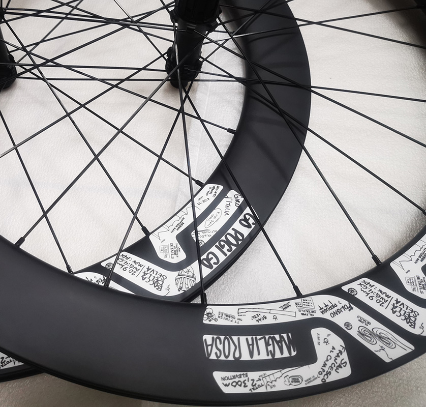 مجموعة عجلات دراجة طريق كربوني - مراجعة Gravel Bike Wheelset Carbon 700C وسعره
