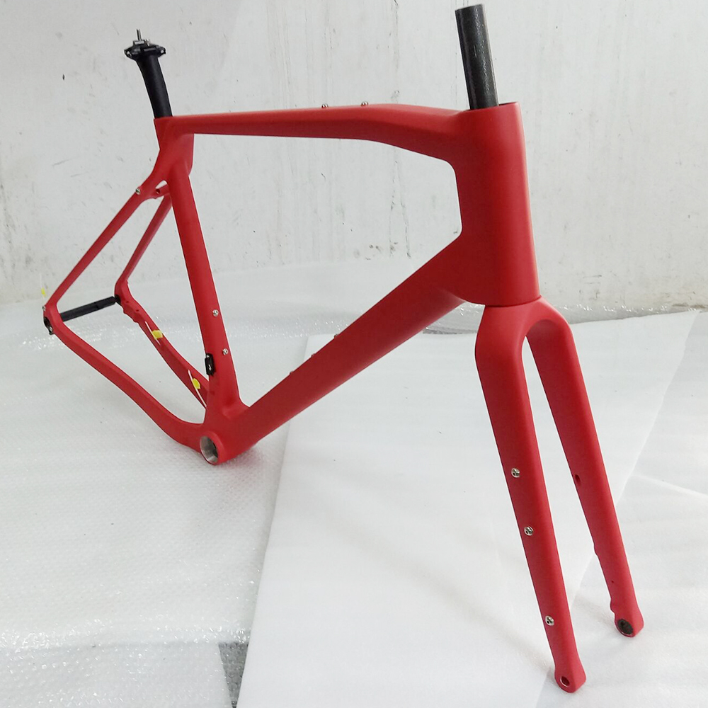 إطار دراجة كربوني للطرق الوعرة - مراجعة Carbon Gravel Frame Disc Brake 700C وسعره