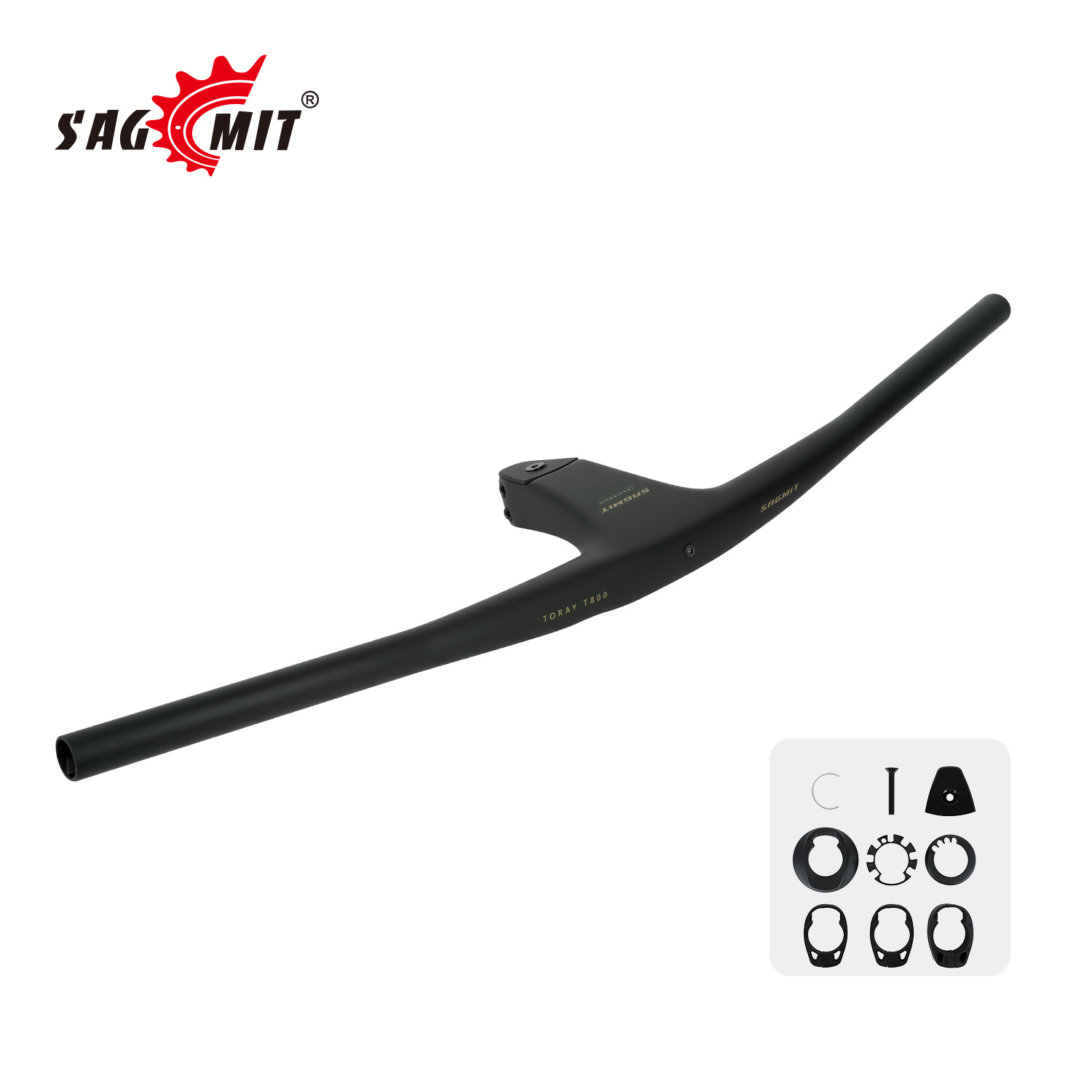 مقود دراجة جبلية من ألياف الكر - مراجعة Integrated Carbon Handlebar Stem Gravel وسعره