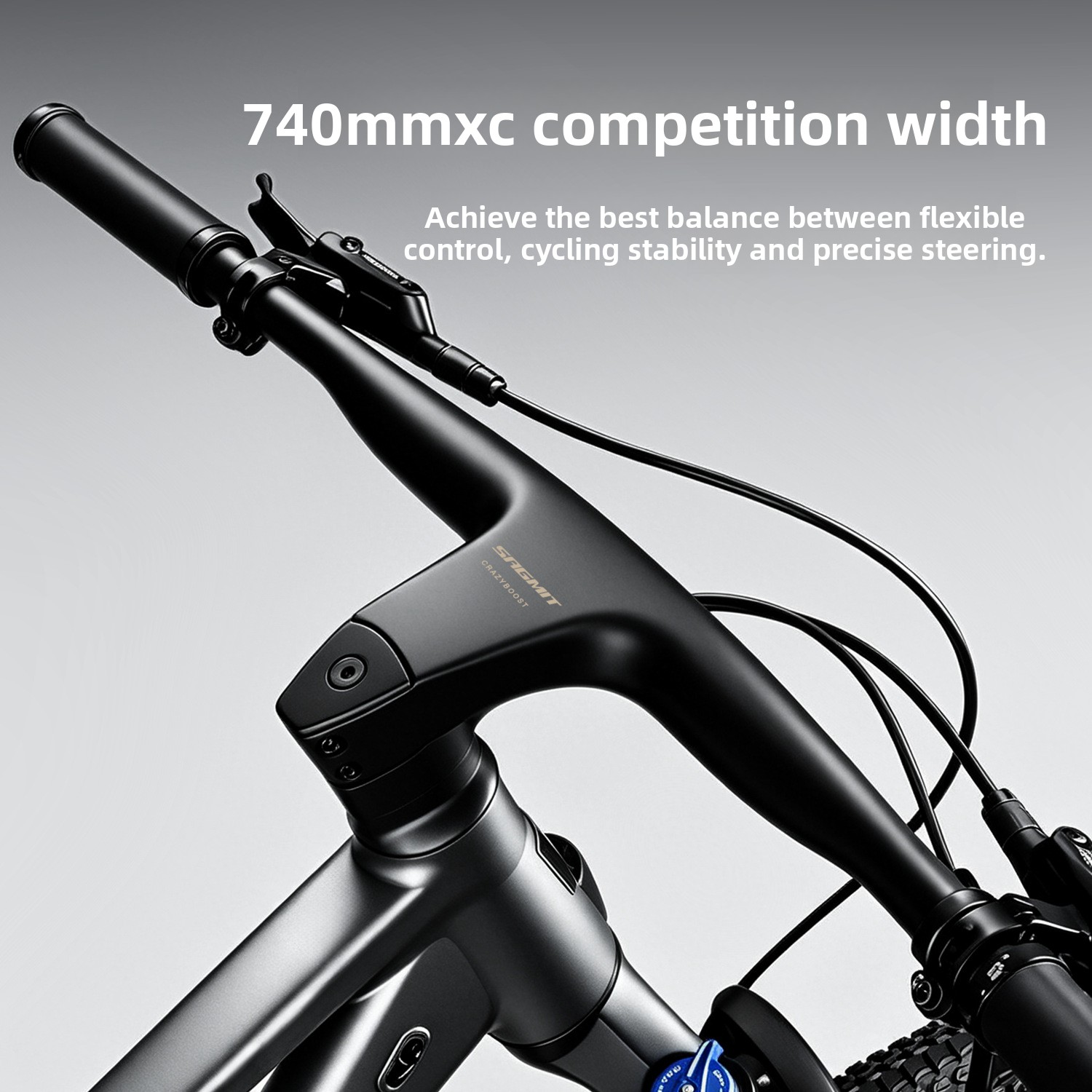 مقود دراجة جبلية من ألياف الكر - مراجعة Integrated Carbon Handlebar Stem Gravel وسعره