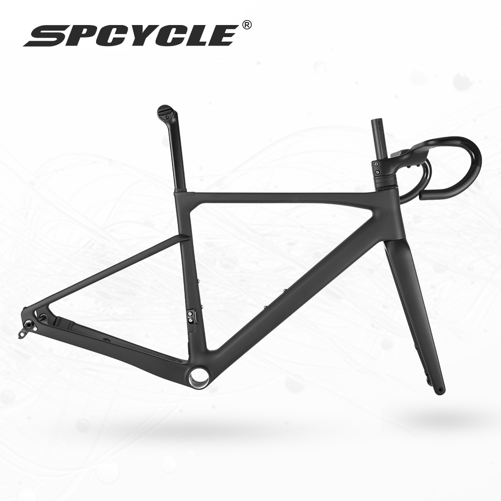 Spcycle 053D-SL الطريق دراجة ا - مراجعة Carbon Fork Gravel Disc Brake وسعره