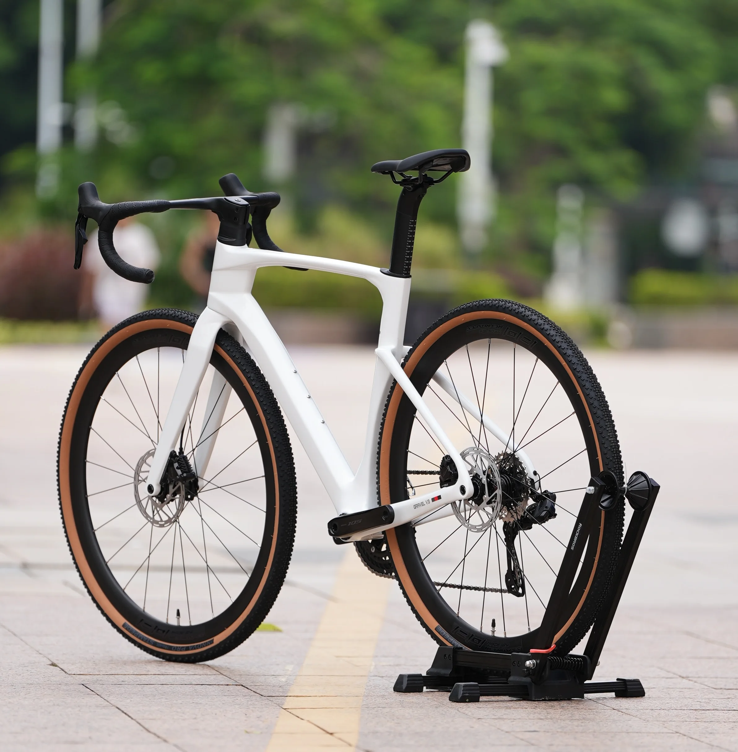 دراجة طريق TWITTER Gravel V3 إ - مراجعة Carbon Gravel Frame Disc Brake 700C وسعره