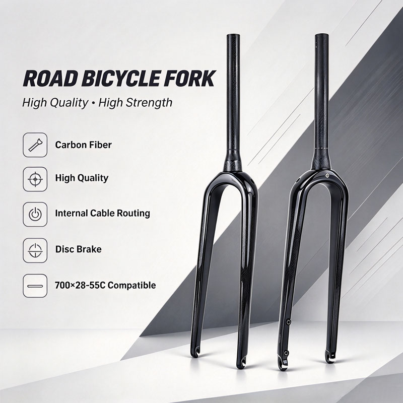 شوكة دراجة طريق/جرافل كاملة من - مراجعة Carbon Fork Gravel Disc Brake وسعره