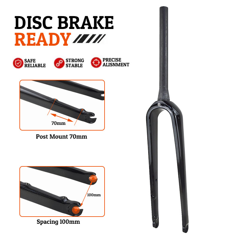 شوكة دراجة طريق/جرافل كاملة من - مراجعة Carbon Fork Gravel Disc Brake وسعره