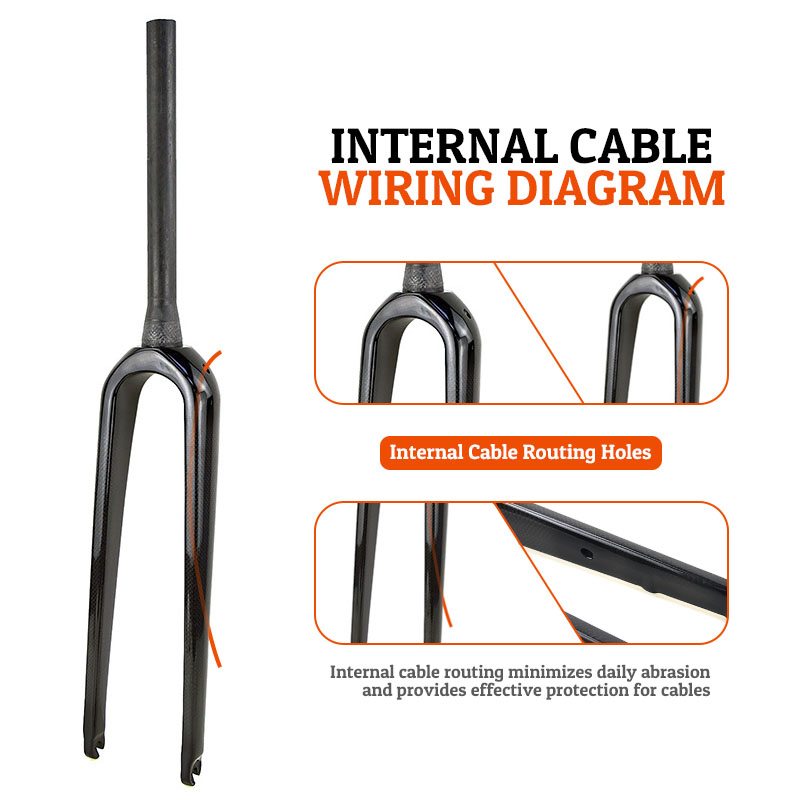 شوكة دراجة طريق/جرافل كاملة من - مراجعة Carbon Fork Gravel Disc Brake وسعره