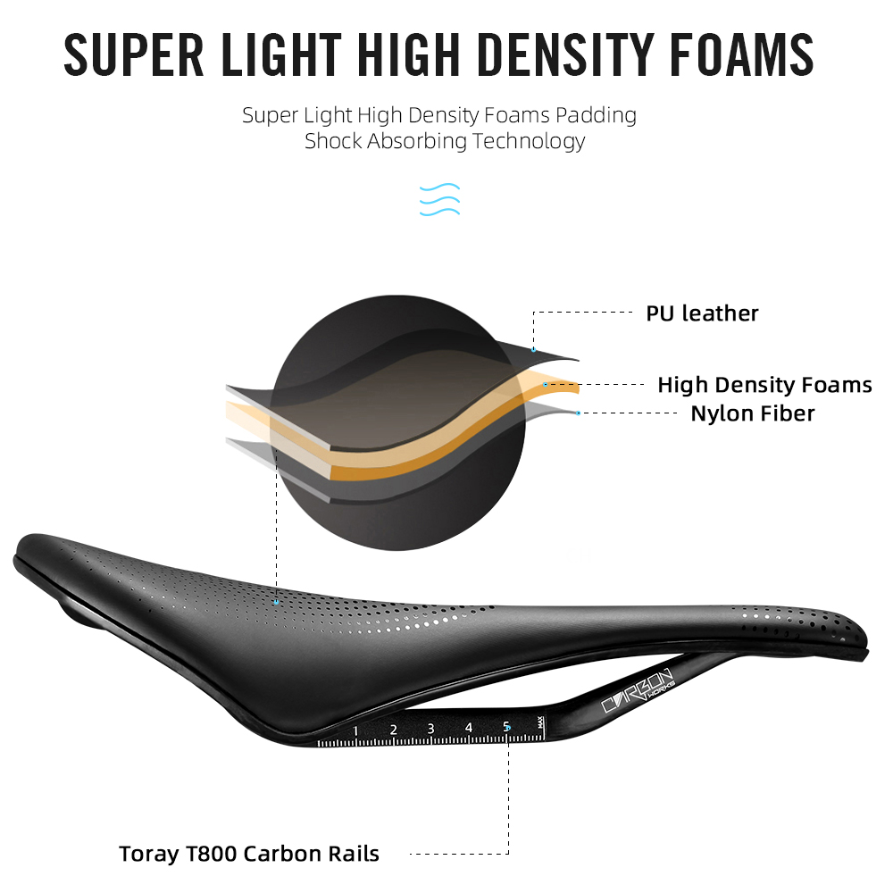 سرج دراجة RYET مصنوع من الكربو - مراجعة Carbon Saddle 3D Printed Honeycomb وسعره
