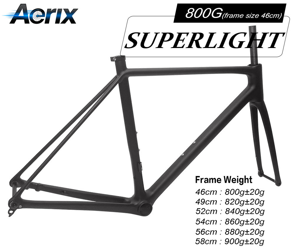 إطار دراجة طريق خفيف الوزن للغ - مراجعة Carbon Fiber Road Bike Frame Aero وسعره
